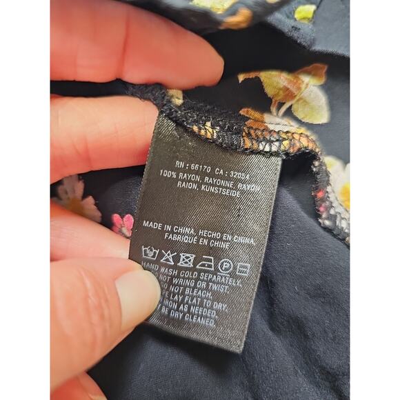 Anthropologie Maeve Shirt Womens Small Floral Print Button Front - Picture 5 of 7